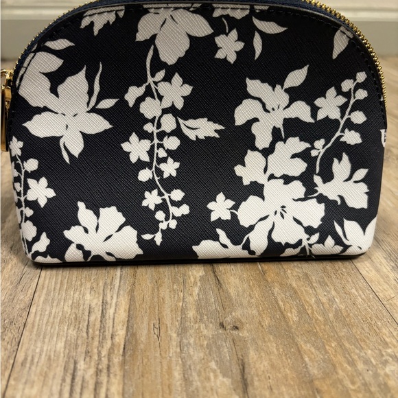 Michael Kors Black and White Floral Cosmetic Case - Picture 5 of 6